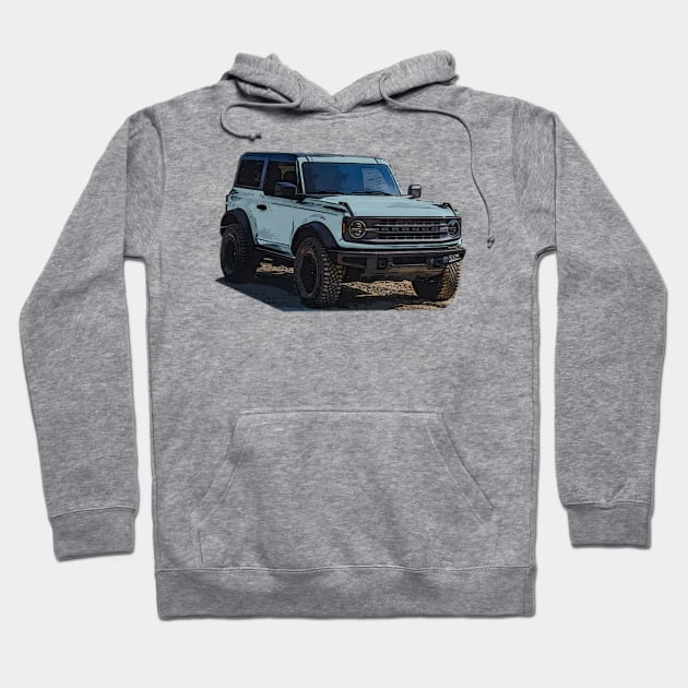 2021 Area 51 Ford Bronco 2 Door Hoodie by Woreth